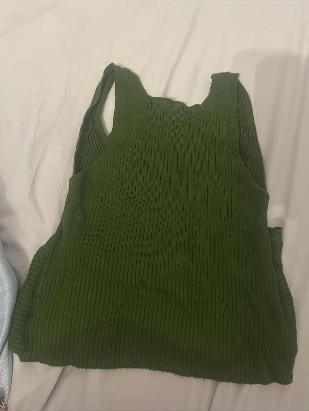 Dynamite Olive Ribbed Cross-Front Tank - Picture 3 of 3